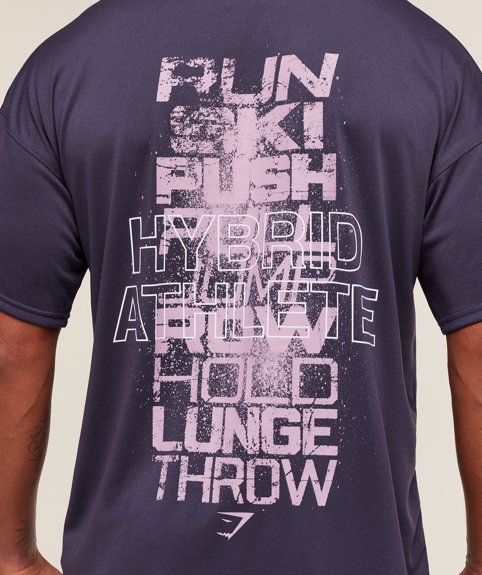 Camiseta de atleta híbrido morada