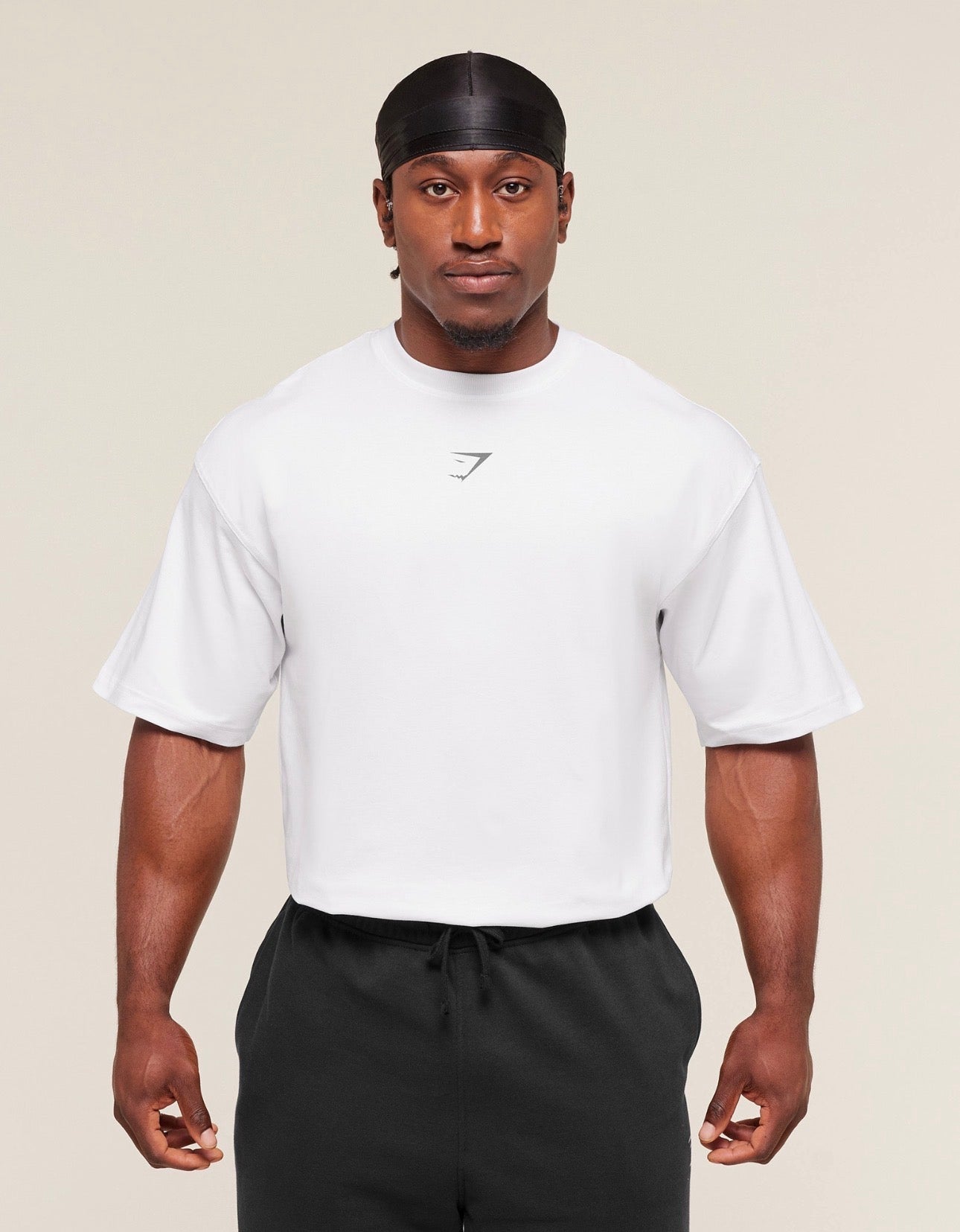 Camiseta Power blanca de corte holgado