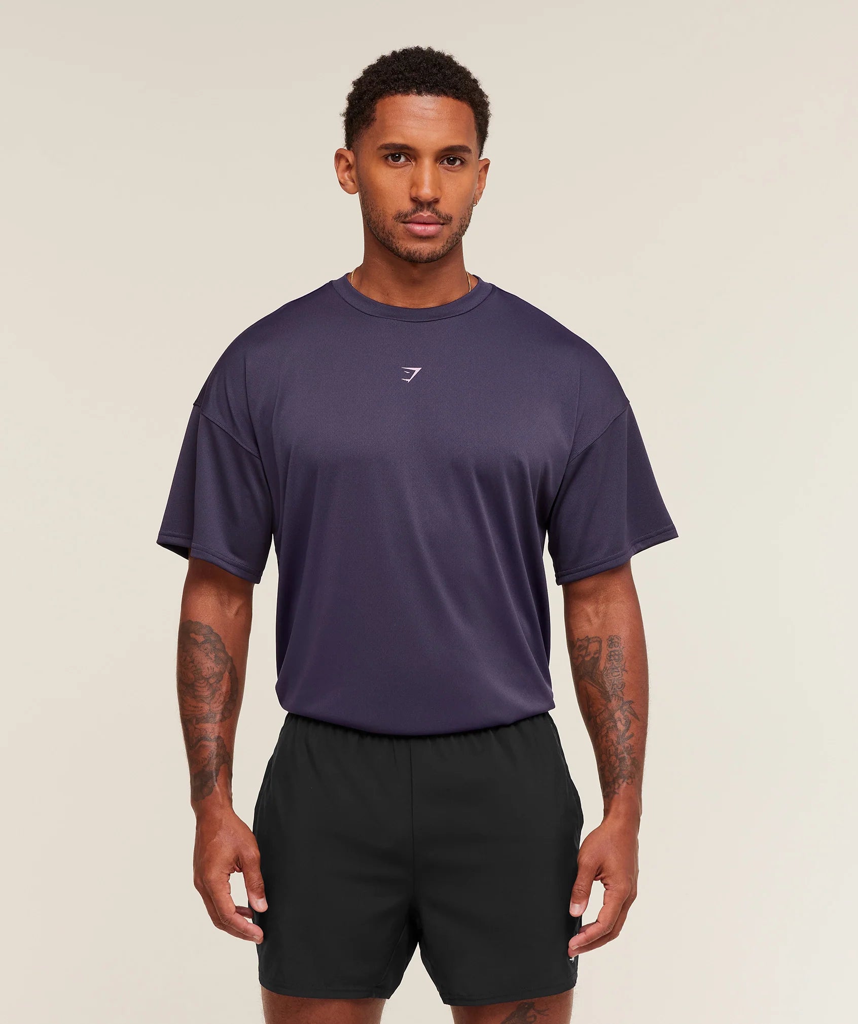Camiseta de atleta híbrido morada