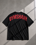 Power Camiseta Oversize Negra/Roja