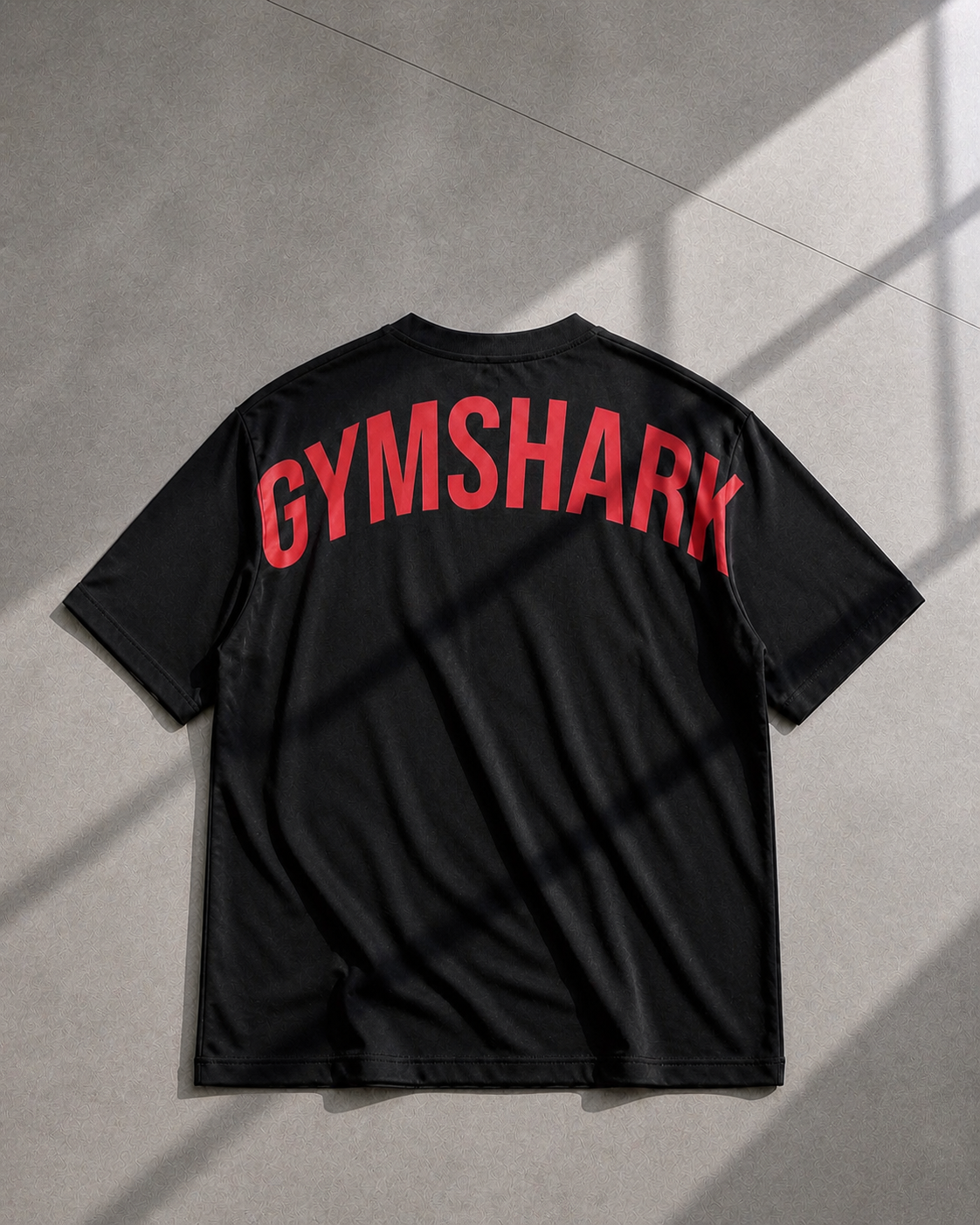 Power Camiseta Oversize Negra/Roja