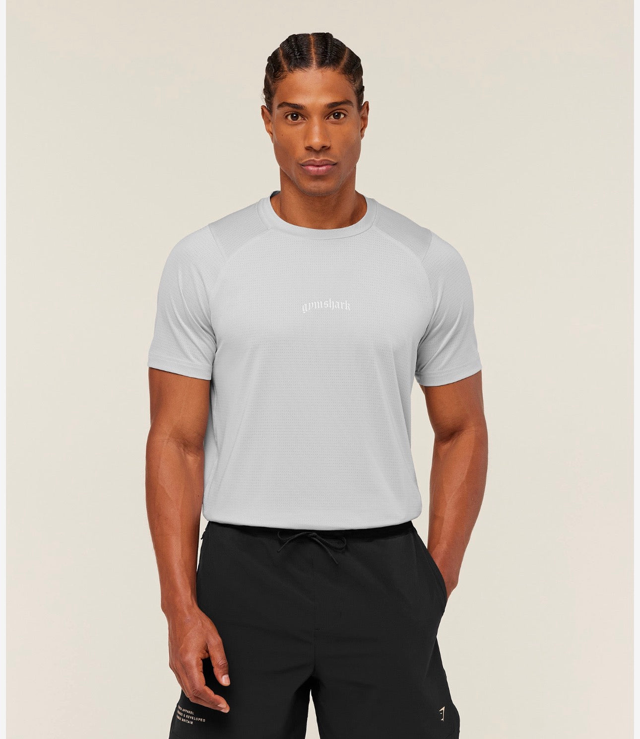 Tactical T-Shirt Slim Fit Metal Grey GymShark