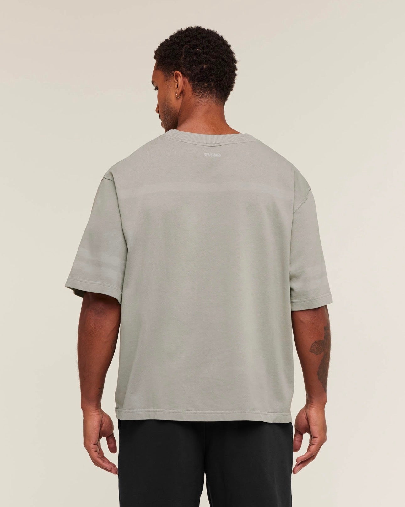 Collegiate Washed Jersey T-Shirt Smokey Grey GymShark