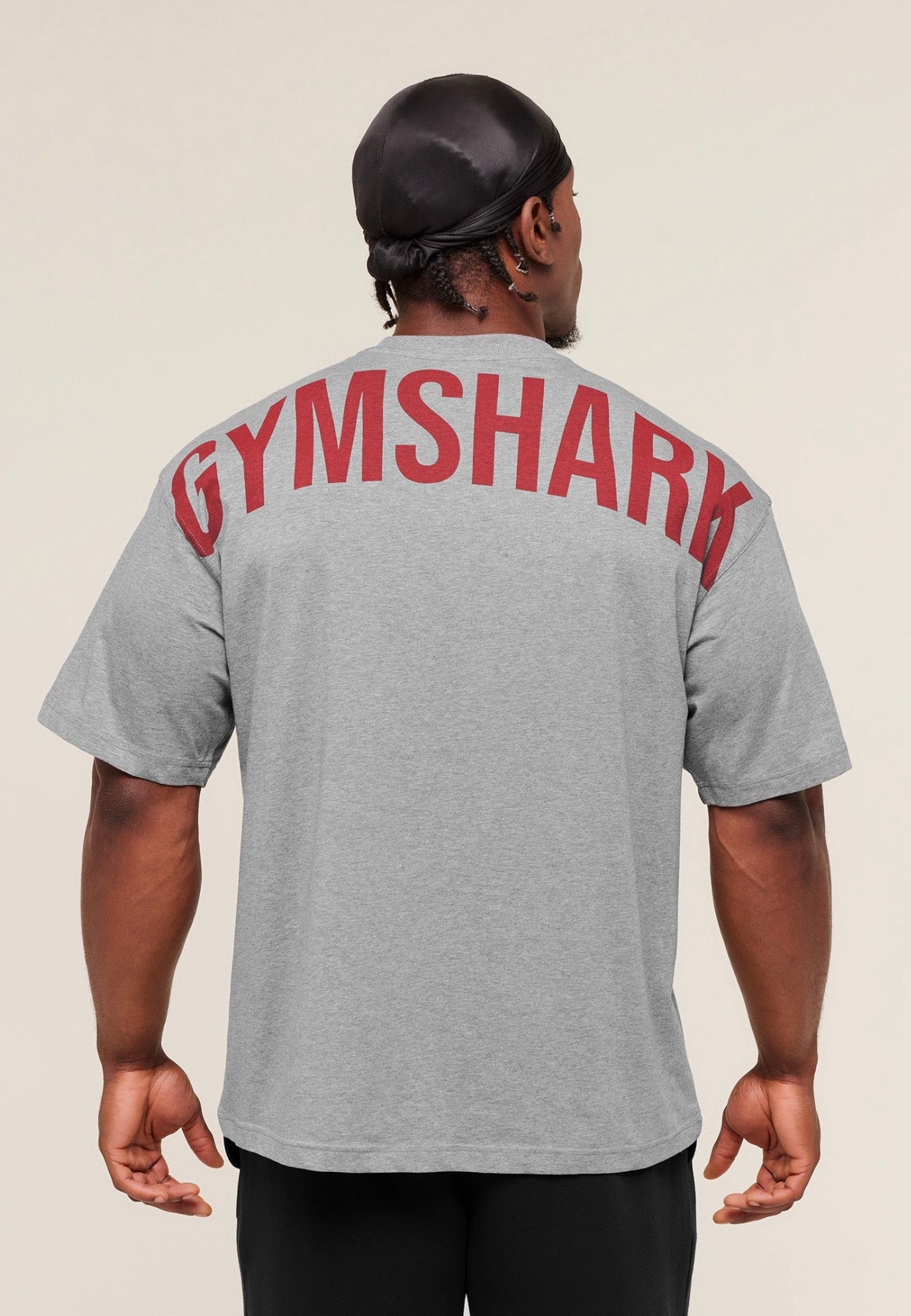 Camiseta Power extragrande gris/roja