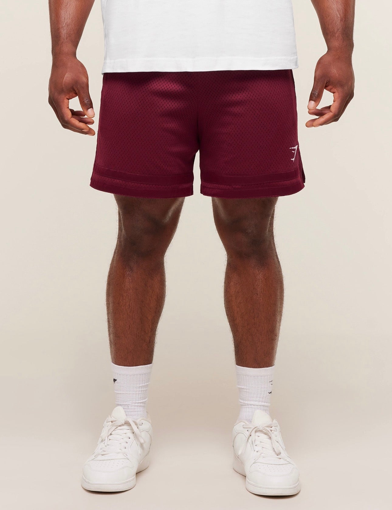 Campus Mesh Shorts Rich Maroon GymShark