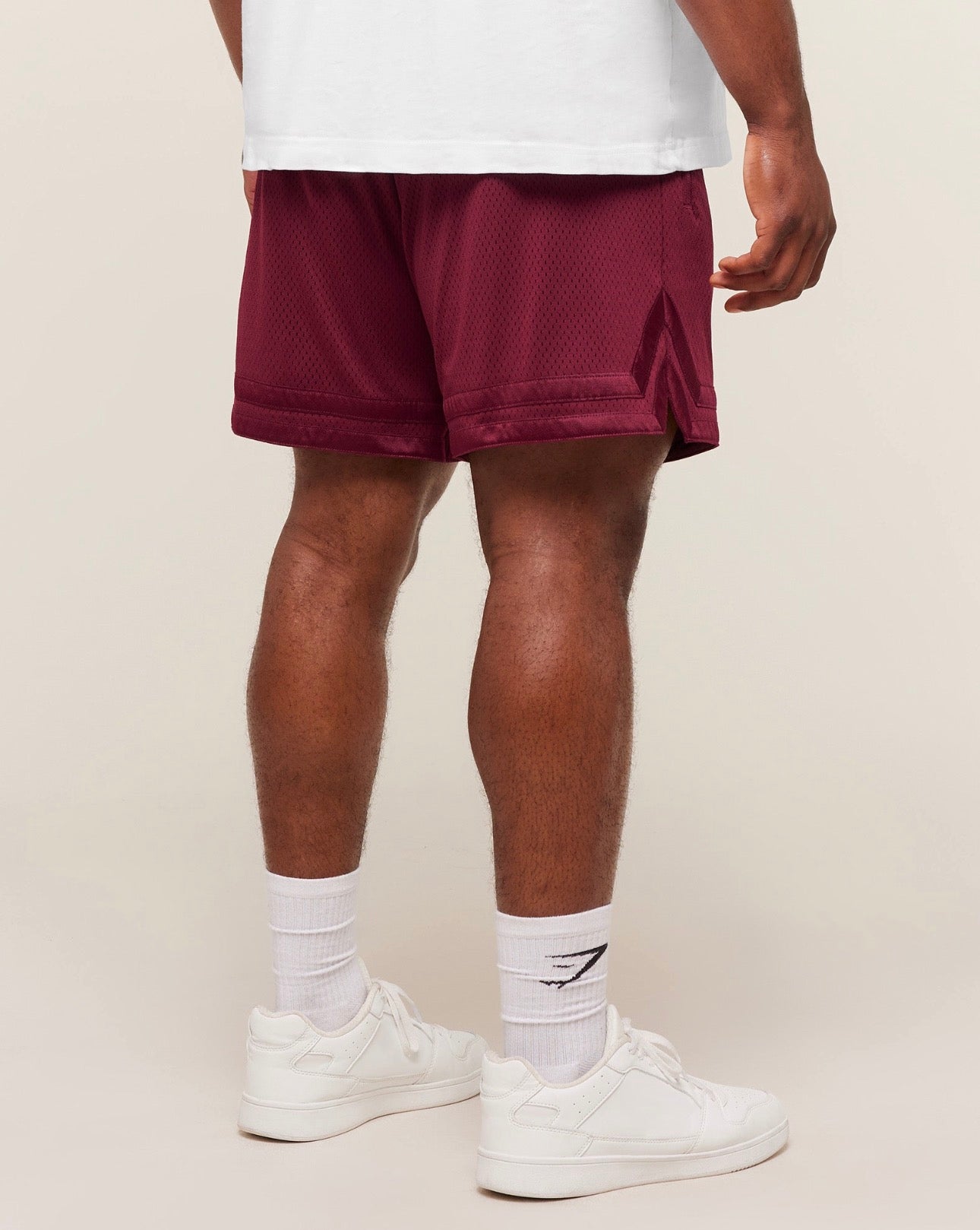 Campus Mesh Shorts Rich Maroon GymShark