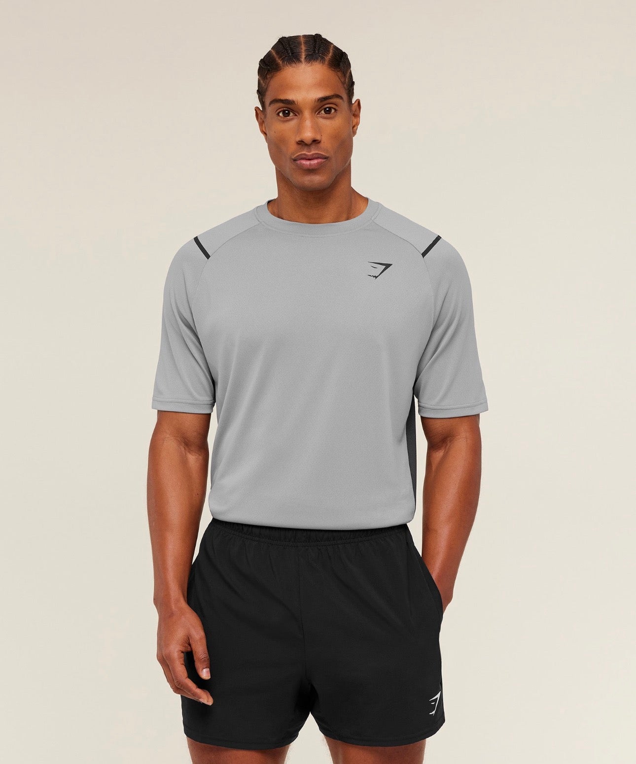 🆕 Arrival Contrast T-Shirt Grey GymShark