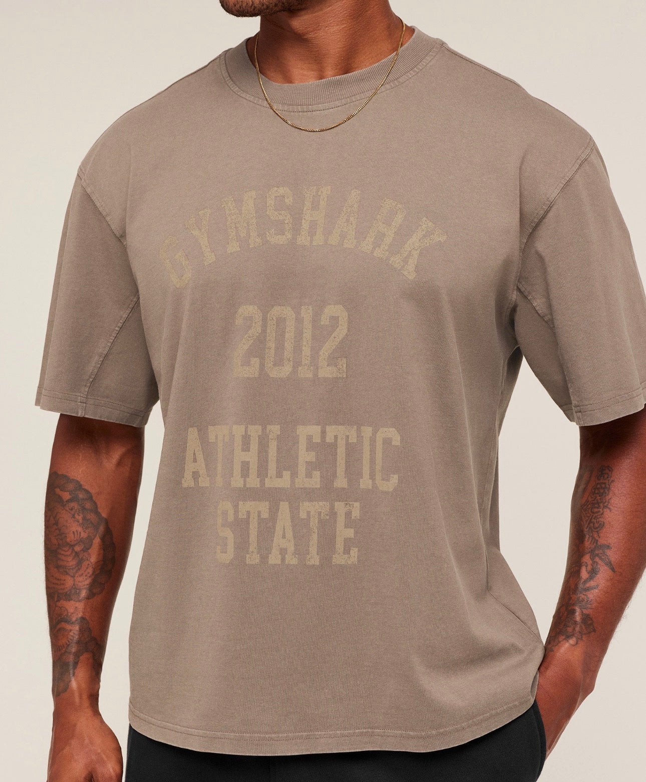 🆕 Collegiate Washed T-Shirt Oversized Fit GymShark