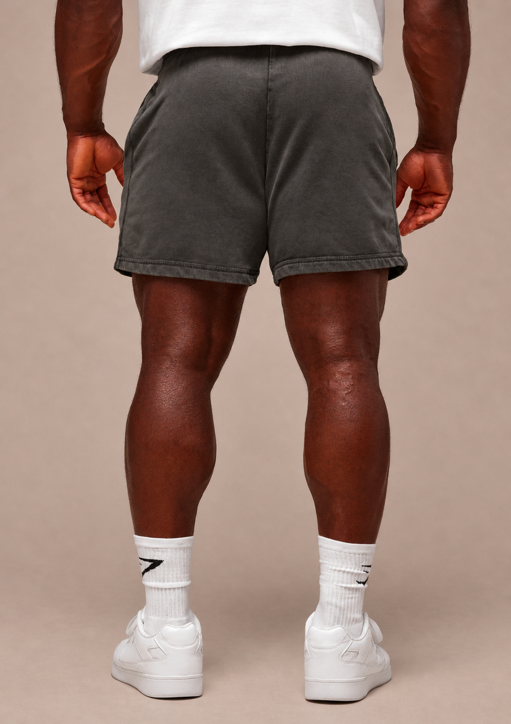 Pantalones cortos Heritage 5 de ajuste oversized color gris ónix