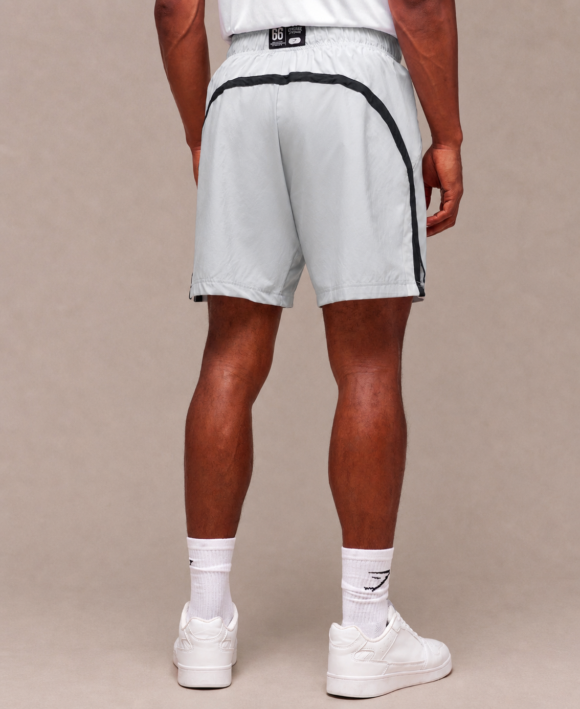 Pantalones cortos Versity 7 de corte ajustado, color gris