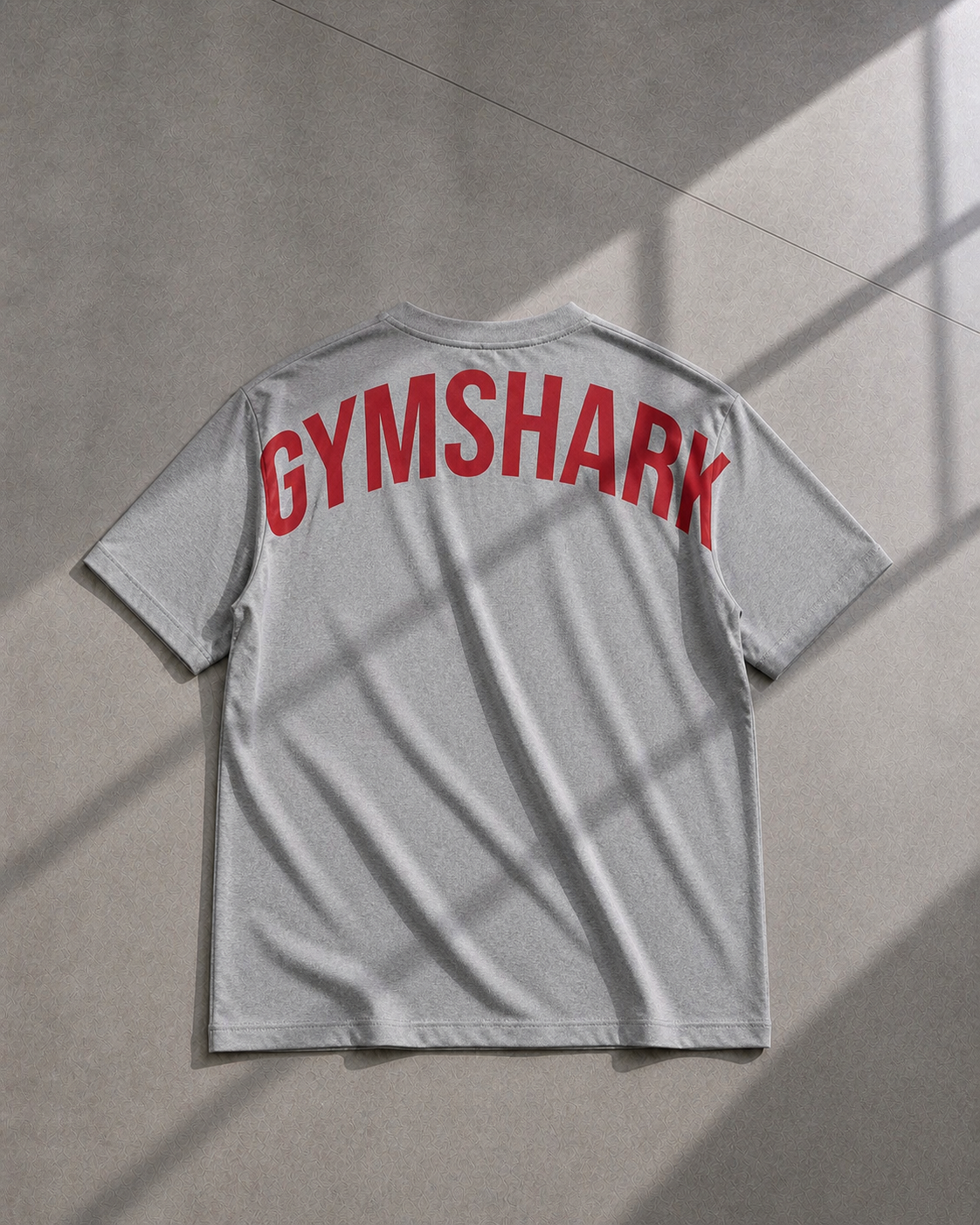 Camiseta Power extragrande gris/roja