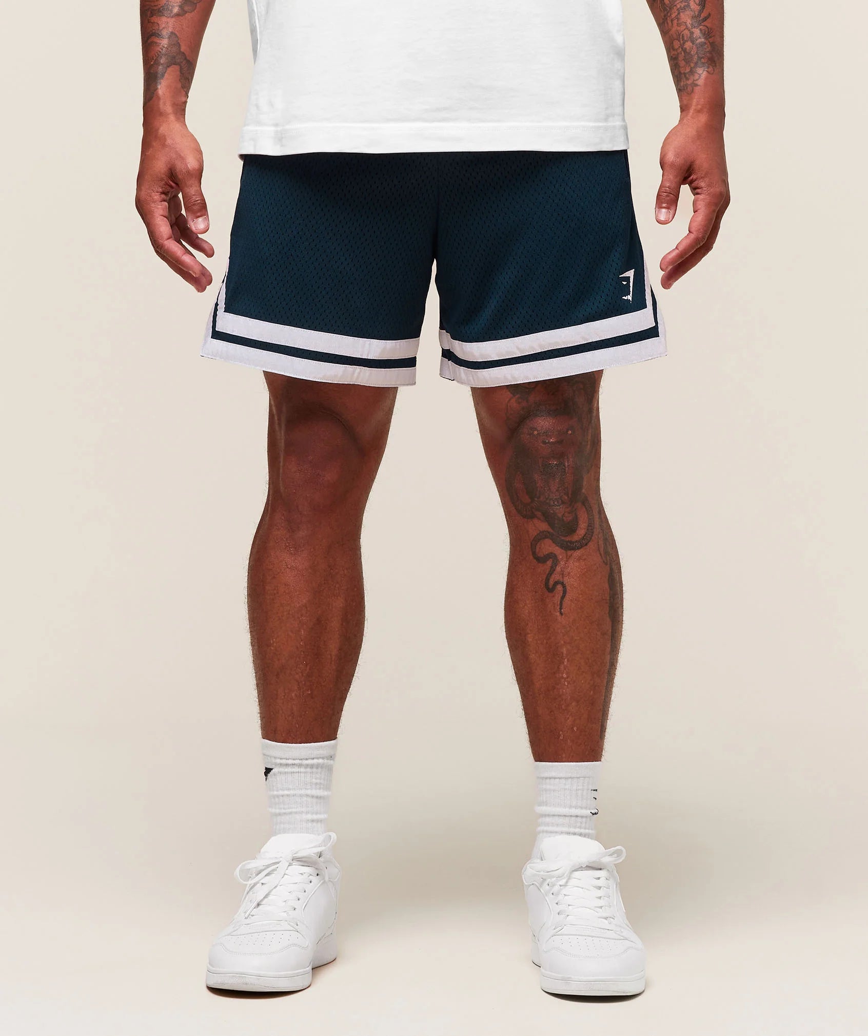 🆕 Campus Mesh Shorts Navy GymShark