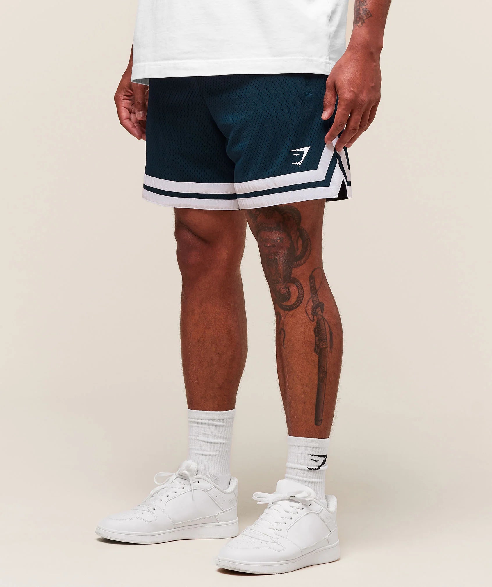 🆕 Campus Mesh Shorts Navy GymShark