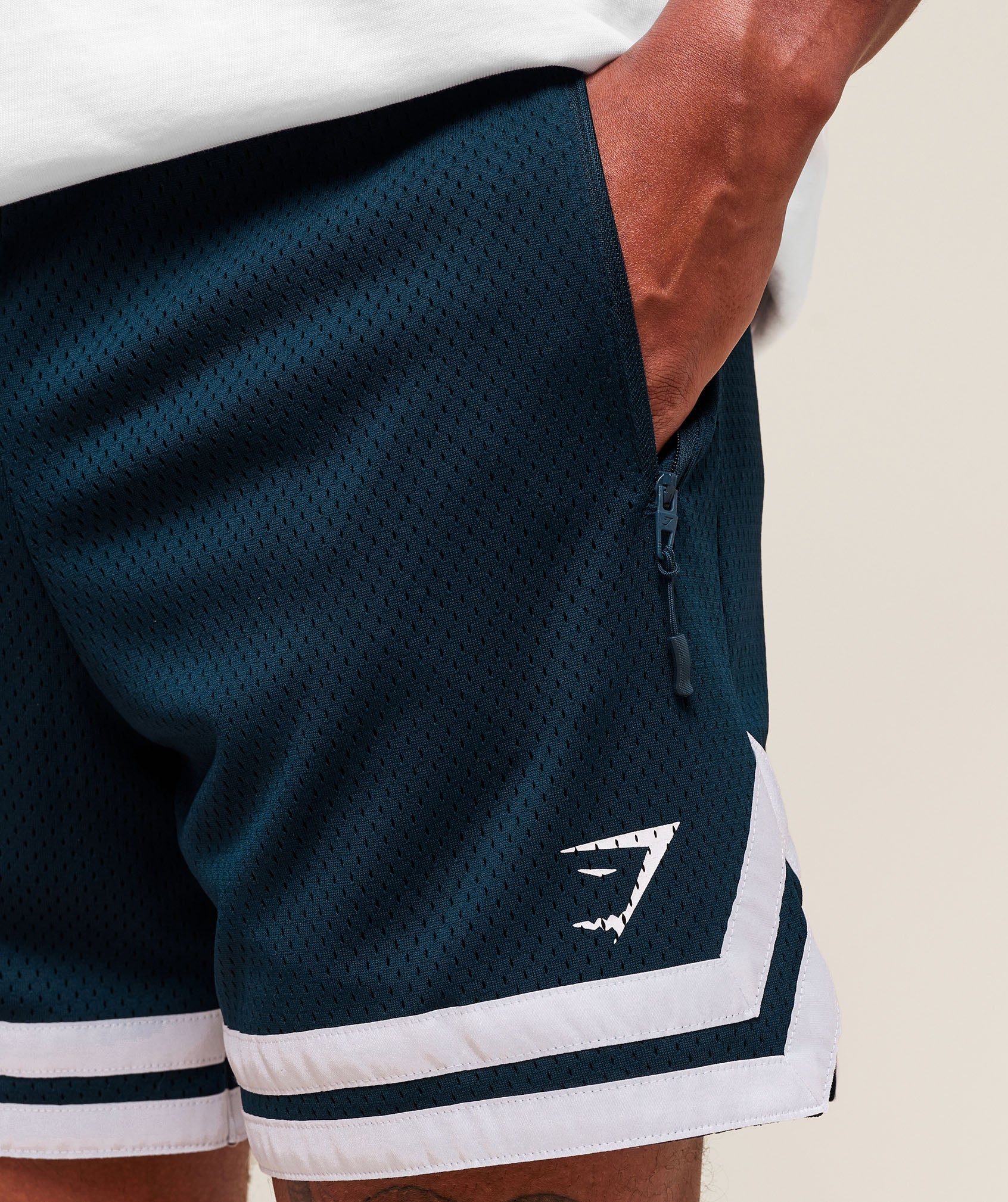 🆕 Campus Mesh Shorts Navy GymShark