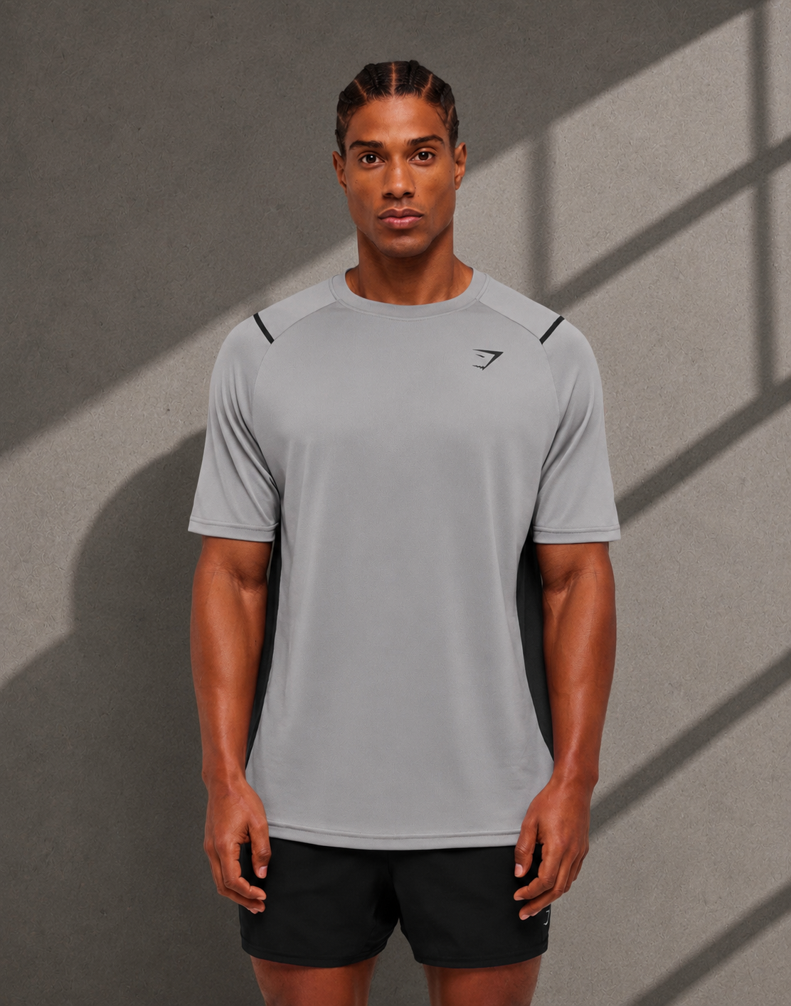 🆕 Arrival Contrast T-Shirt Grey GymShark