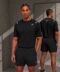 🆕 Arrival Contrast T-Shirt Black GymShark