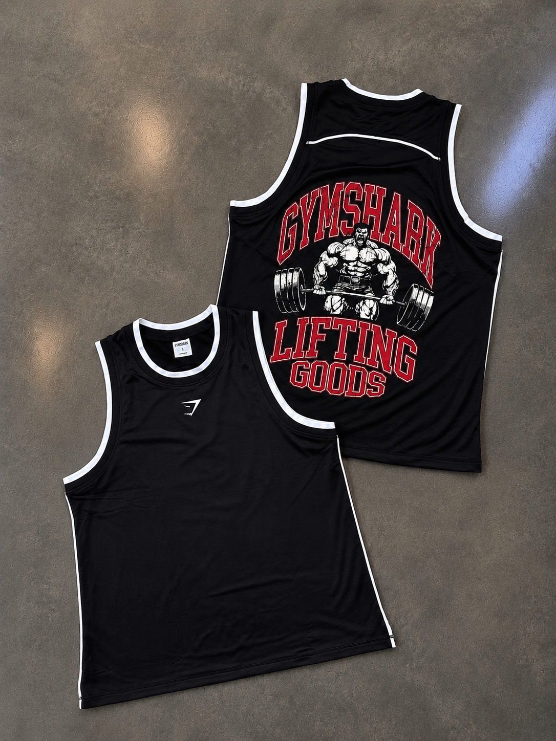 Tank Baseball Mesh Black GymShark