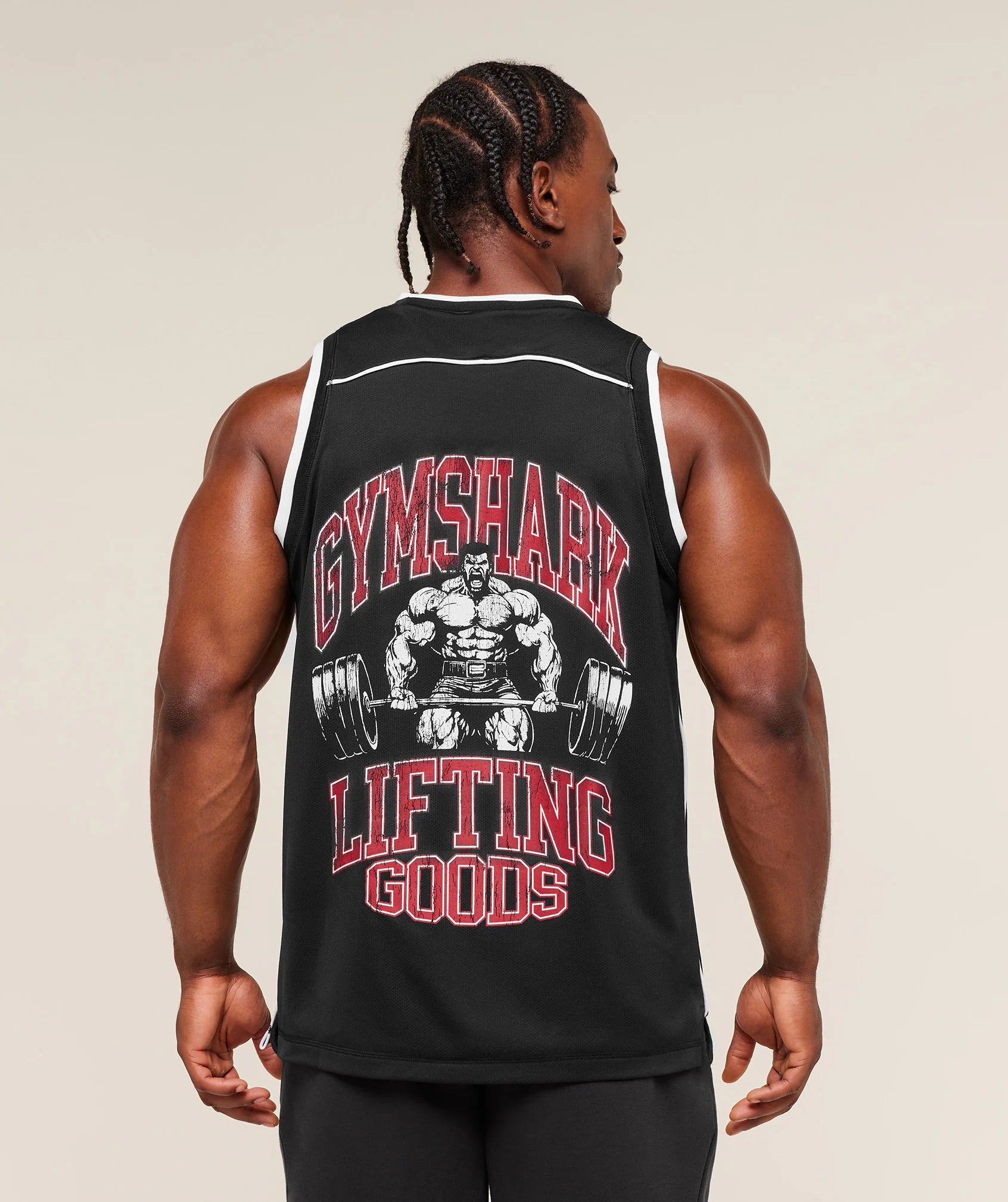 Tank Baseball Mesh Black GymShark