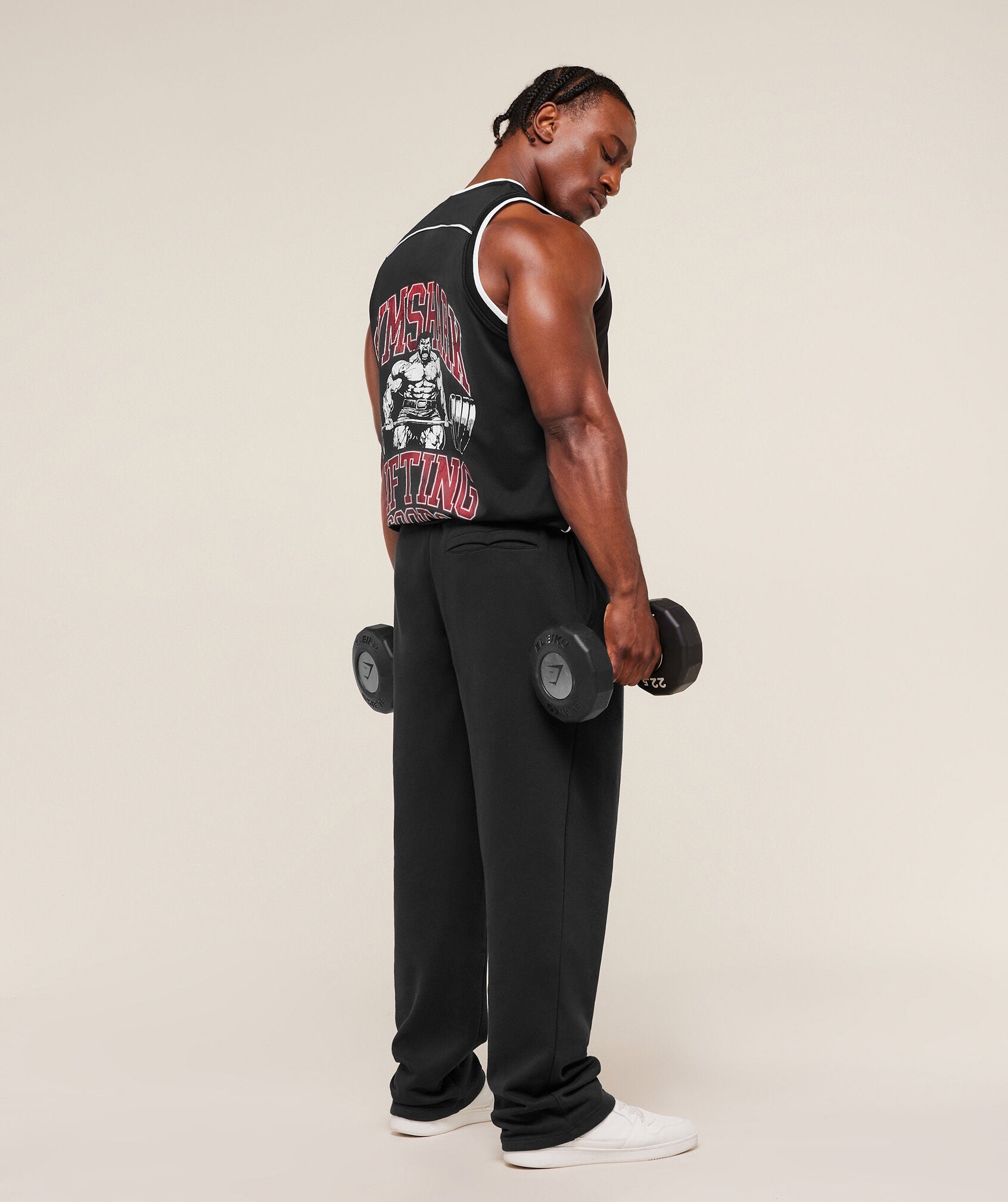 Tank Baseball Mesh Black GymShark